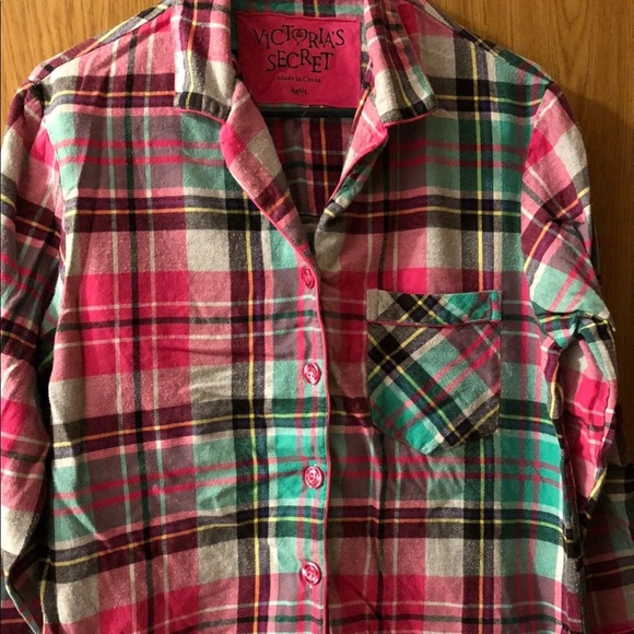 Victoria’s Secret Pajama’s Top Size Small LongSleeve Pocket - Picture 2 of 7